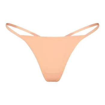SKIMS FITS EVERYBODY T-STRING THONG Underpants Women's 1 Pack Faded Nectar