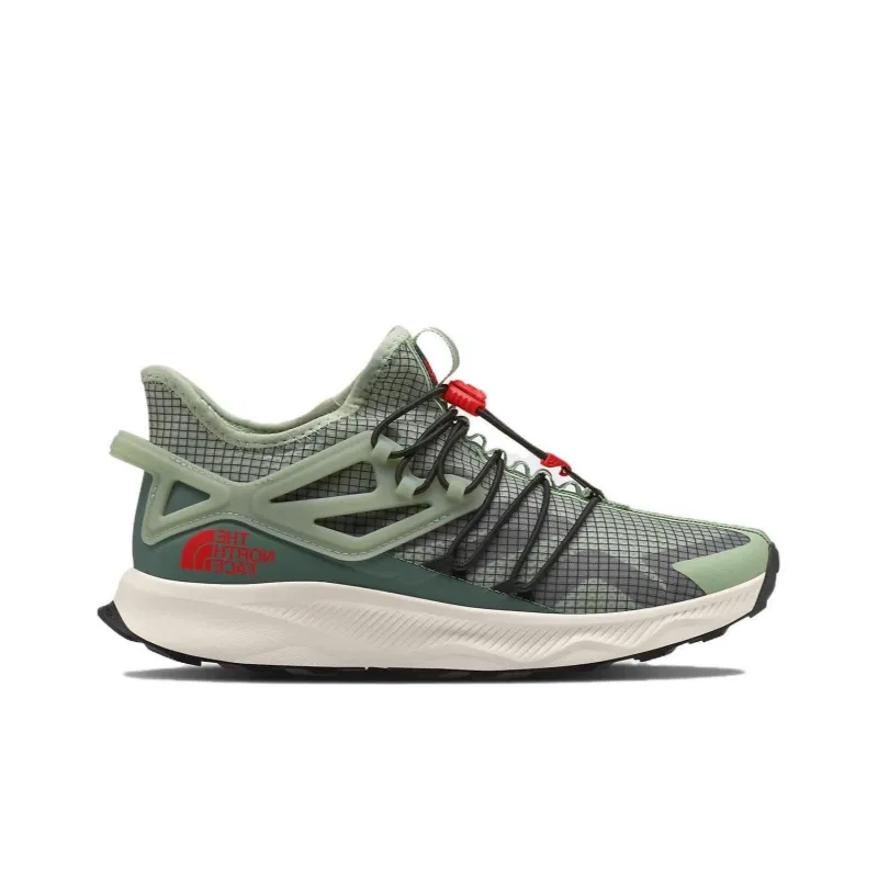 THE NORTH FACE Oxeye Tech Shock Absorbers With Slip Resistant Features Low Top Running Shoes Men's Green-1