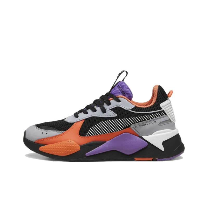 PUMA RS X Toys Cushioning Slip Resistant Low Top Casual Shoes Men's Black Orange Purple-0