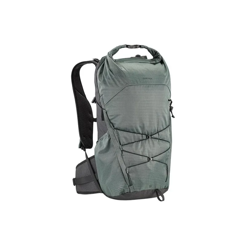 DECATHLON Polyester Outdoor Hiking Bag Backpack Regular Unisex Olive Green/Glacier Gray-0