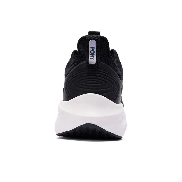 PONY Slip Resistant Low Top Running Shoes Unisex Black-3