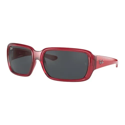 RayBan Rectangular Sunglasses Unisex Red
