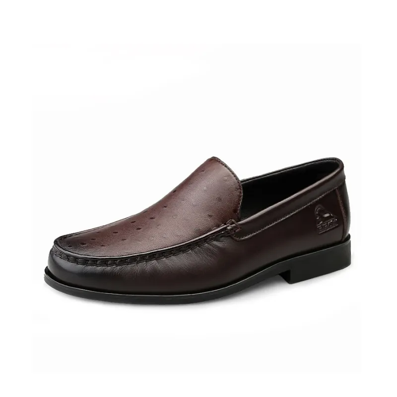 BECK Dress Shoes Men Low Top Brown-6