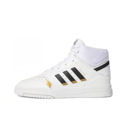 Adidas Originals Drop Step Skateboard Shoes Unisex High-Top White/Black