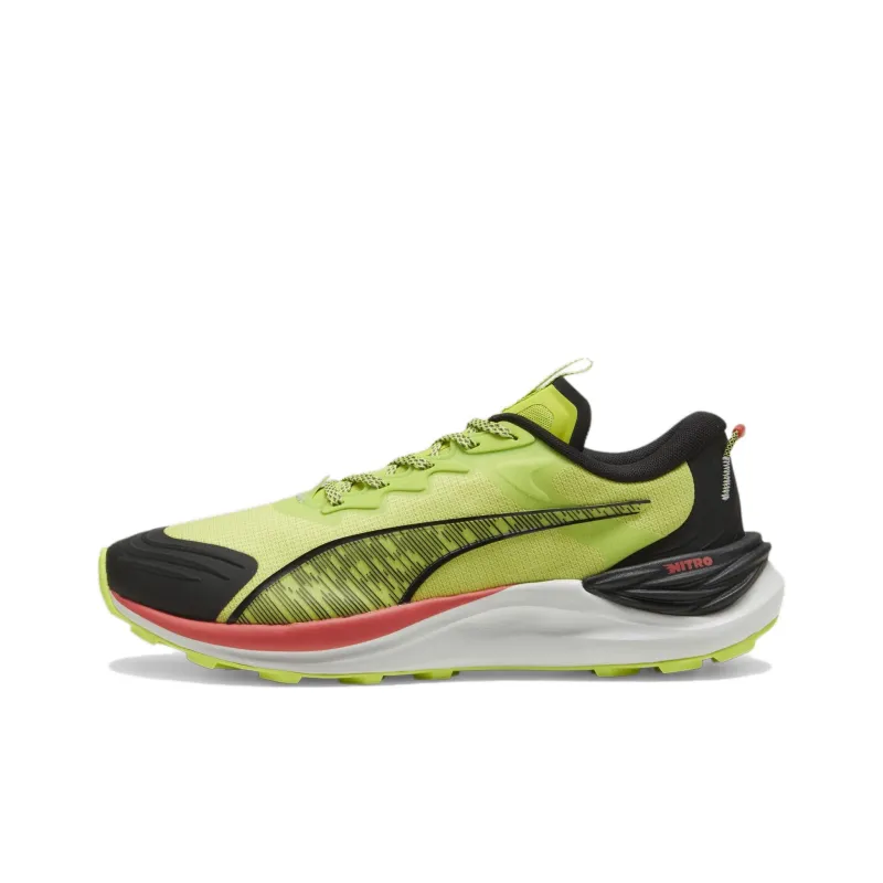 PUMA Electrify Nitro Slip Resistant Running Shoes Men's Green Black-0