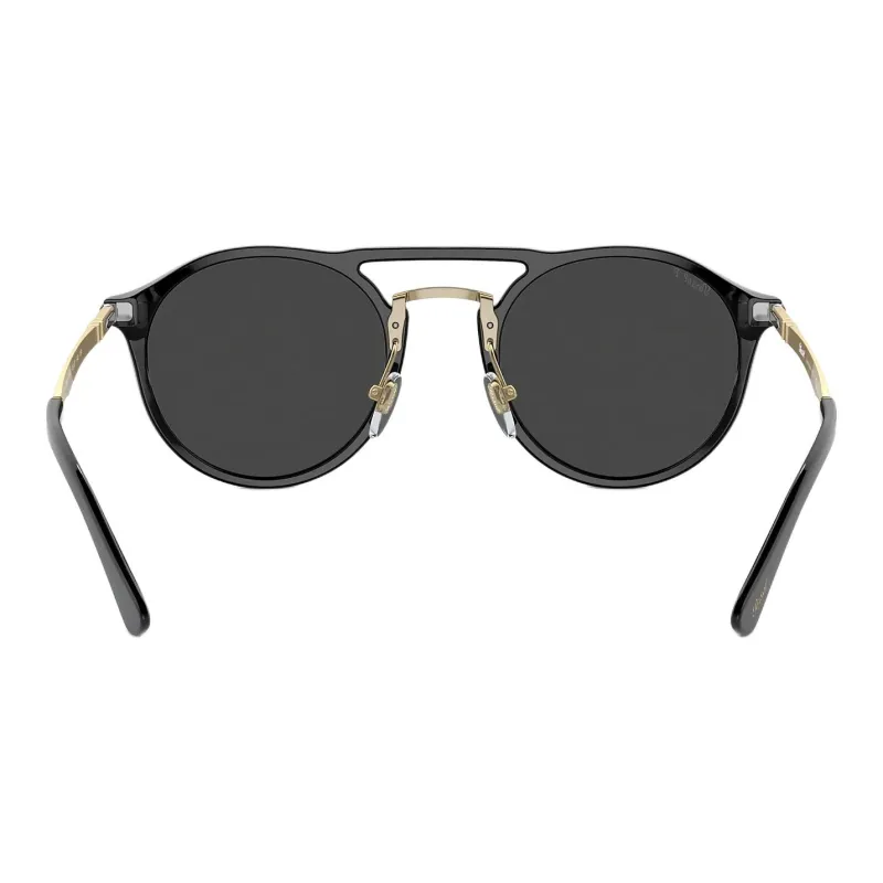 PERSOL Round Frame Double Bridge Sunglasses-3