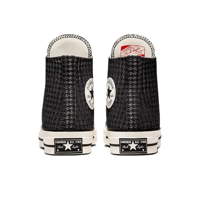 Converse Women's Chuck 70 High 'Houndstooth Shine Black' Women's-4
