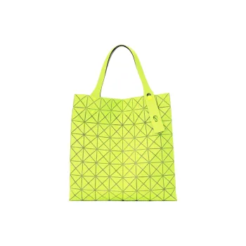 ISSEY MIYAKE Polyvinyl Chloride Resin Tote Bag Shopping Bag Handbag Women's Yellow Green