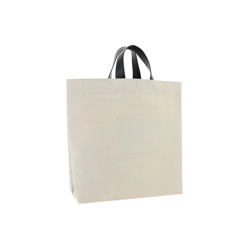 JIL SANDER Logo Printed Large Tote Bag-2