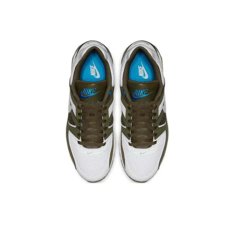 Nike Air Max Command Cushioned Anti Slip Wear Resistant Breathable Lightweight Low Top Running Shoes Men's Olive White-2