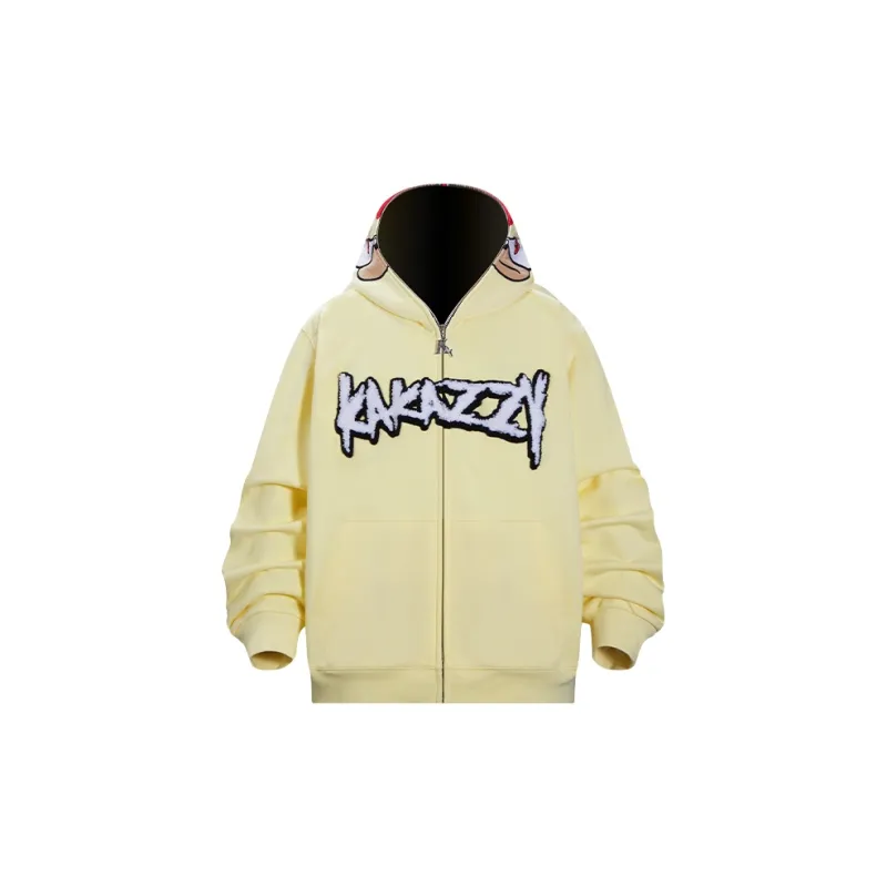 KAKAZZY Sweatshirt Unisex Light Yellow-3