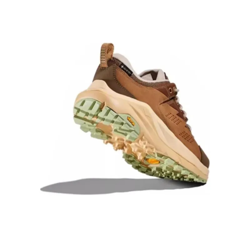 HOKA ONE ONE Kaha Cushioning, Slip Resistant, Abrasion Resistant Support Low Top Hiking Shoes Unisex Brown Gray-3