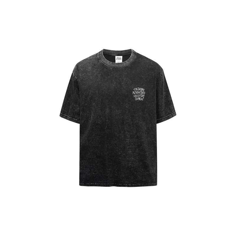 HELIPORT T Shirt Unisex Washed Black-1