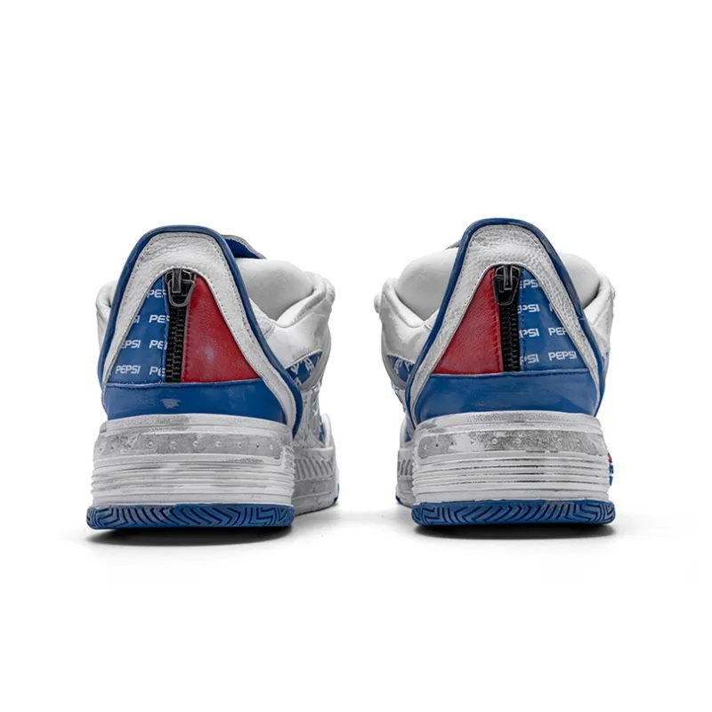 Pepsi Slip-Resistant Cushioning Abrasion-Resistant Low-Top Skateboard Shoes Men's-18