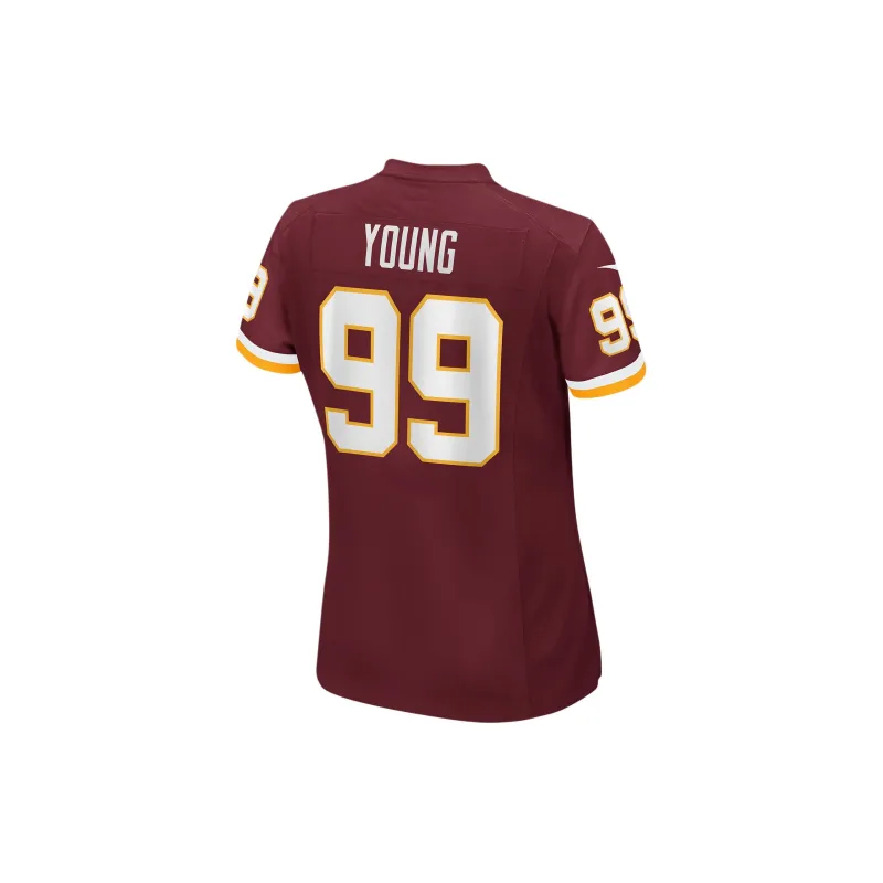 Nike NFL Washington Football Team Chase Young Soccer Jerseys Women's Burgundy Red-1