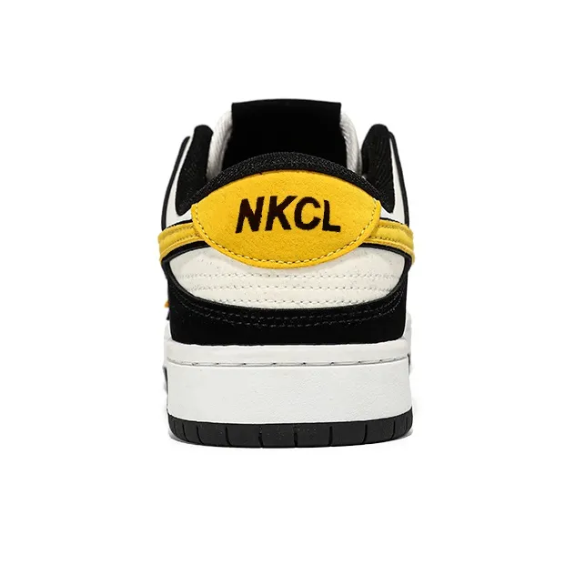 CVOJOO Gift Box Set Low Top Skateboard Shoes Unisex White Black Yellow-3