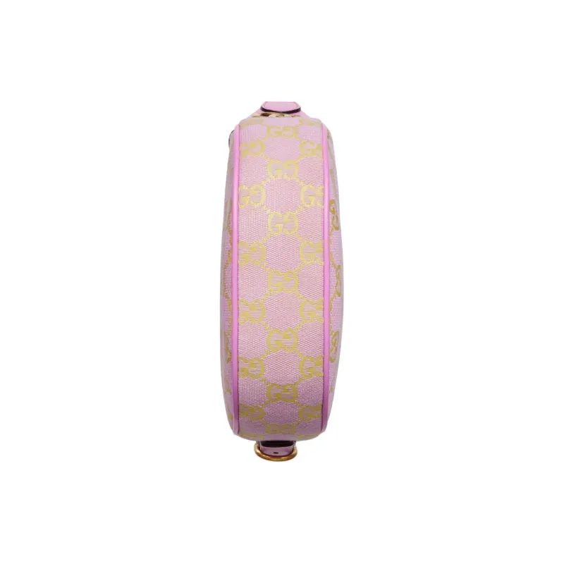 GUCCI Ophidia Canvas With Leather Canvas Bag Handbag Shoulder Bag Women's Light Purple & Yellow-4