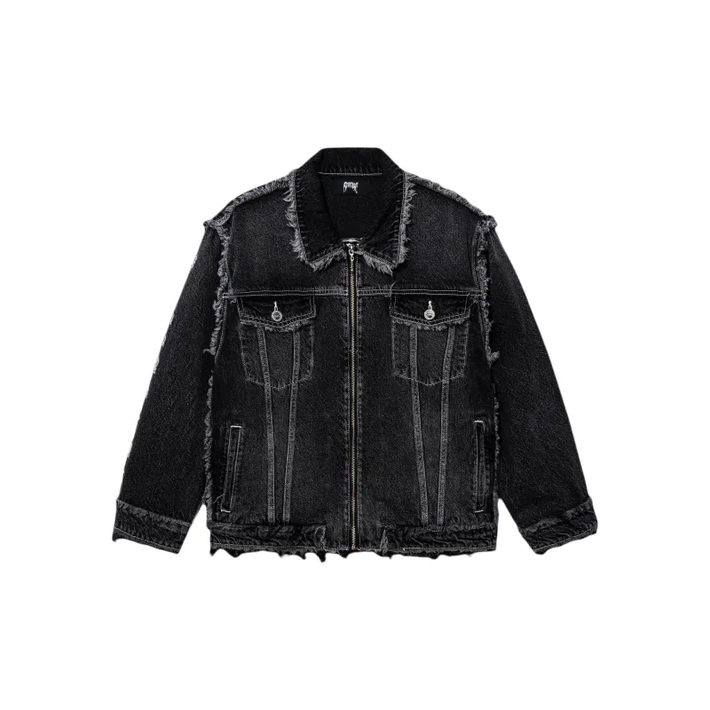 Revenge SS24 Denim Jacket Unisex Black-1