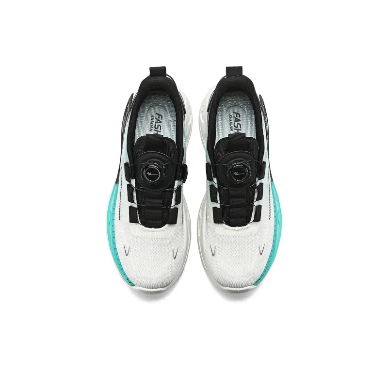 Binary Low Top Running Shoes Men's White Moon-3