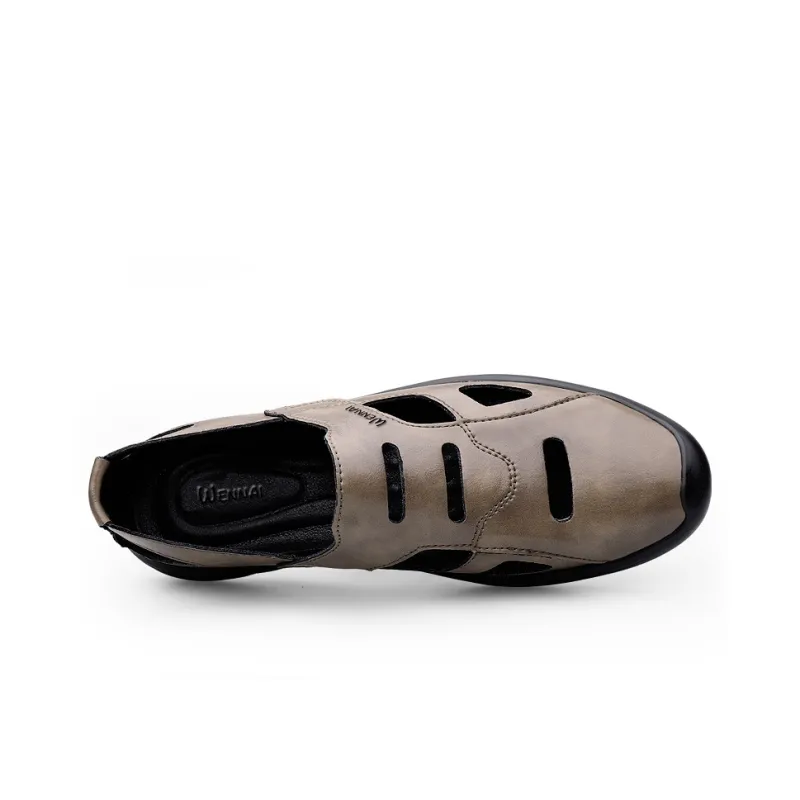 Wen Nai Casual Shoes Men's Khaki-4