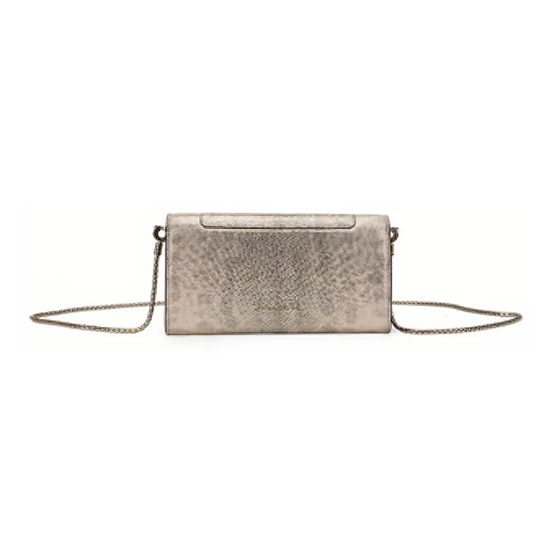 BVLGARI Serpenti Forever Cow Leather Clutch Handbag Wallet Women's Enamel & Ivory-2