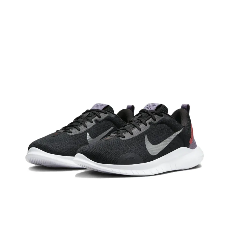 Nike Flex Experience Run 12 Black Daybreak Bright Crimson Metallic Silver Women's-2