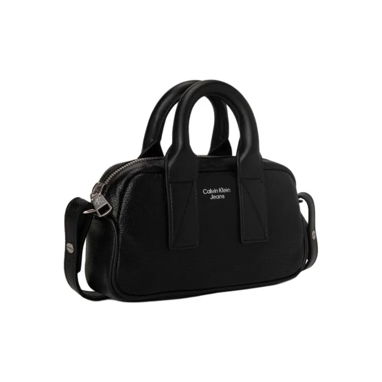 CK/Calvin Klein Polyurethane Travel Bag One Shoulder Handbag Extra Mini Women's Black-3