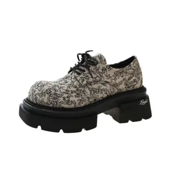 Luji Loafers Women's Ecru/Black