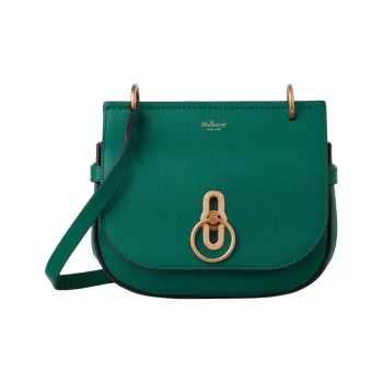 Mulberry Soft Grain Cow Leather Crossbody Bag, Shoulder Bag Regular Women's Peacock Green
