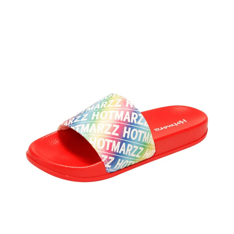 HOTMARZZ Slide Slippers Unisex Red/Blue-0