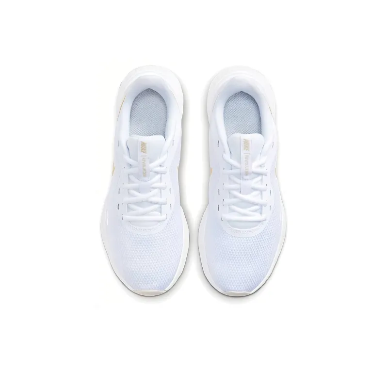 Nike Revolution 5 White/Gold Women's-3