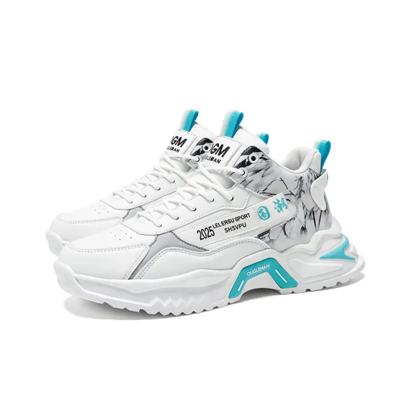 OUGLEMEN Anti-Slip And Wear-Resistant Height Increasing Low-Top Casual Shoes Men's-3