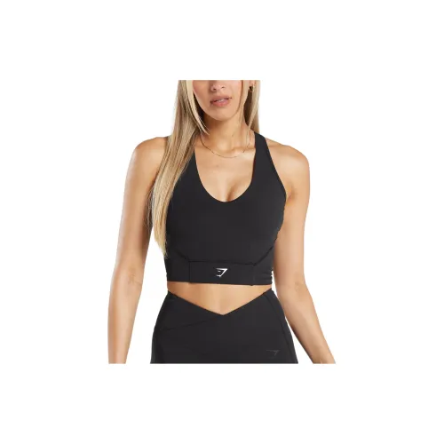 GYMSHARK Sleeveless Sports Shirts Women's Black