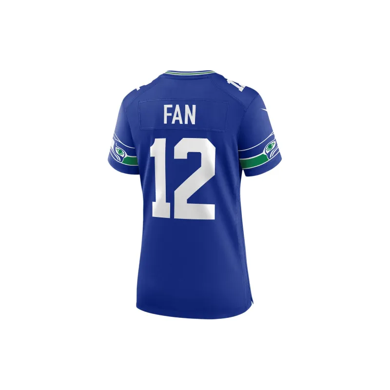 Nike 12th Fan Seattle Seahawks Women's Nike Nfl Game Football Jersey-1