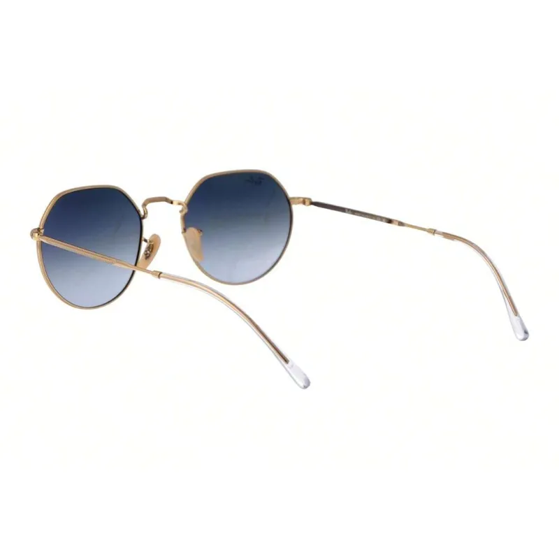 RayBan Metal Irregular Shape Sunglasses Women's Gold-2