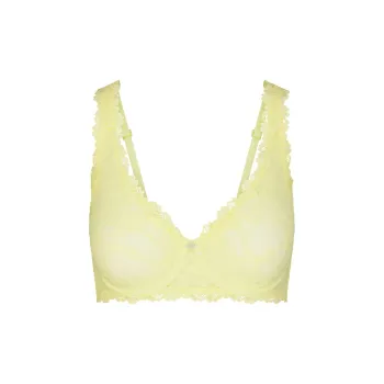 SKIMS STRETCH LACE UNLINED FULL COVERAGE BRA Bra Women's 1 Pack Lemonade
