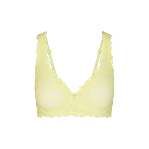 SKIMS STRETCH LACE UNLINED FULL COVERAGE BRA Bra Women's 1 Pack Lemonade