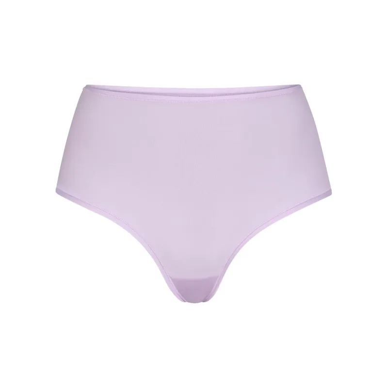 SKIMS FITS EVERYBODY HIGH-WAISTED THONG Underpants Women's 1 Pack LILY/White Lily-0