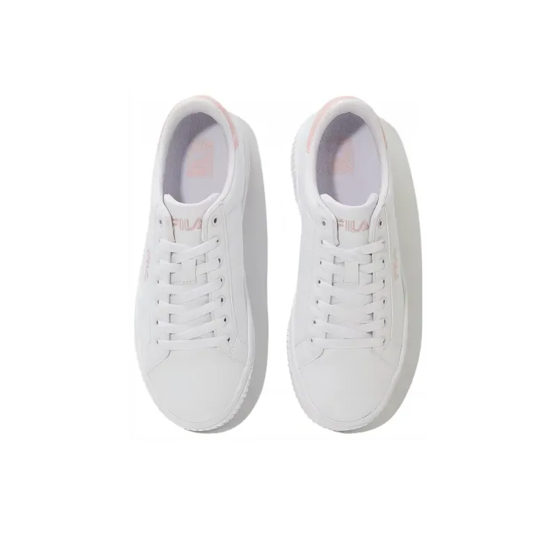 FILA Cushioning, Wear Resistant Low Top Skateboard Shoes Unisex White-3