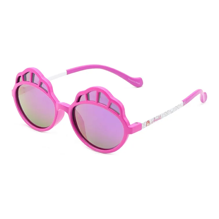 Disney Princess TR90 Irregular Shape Sunglasses Kids' Plum Red Purple-0