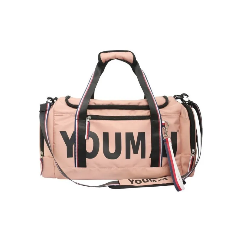 NIGEER Nylon Gym Bag Large Size Unisex Black/Pink/Red/Gray-3