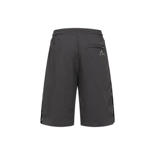 EVISU Sports Shorts Men Charcoal Gray