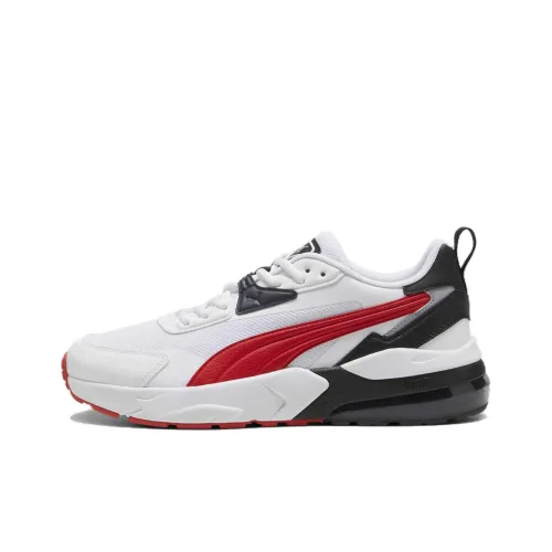 PUMA Vis2k Cushioning Abrasion Resistant Breathable Low Top Casual Shoes Men's White