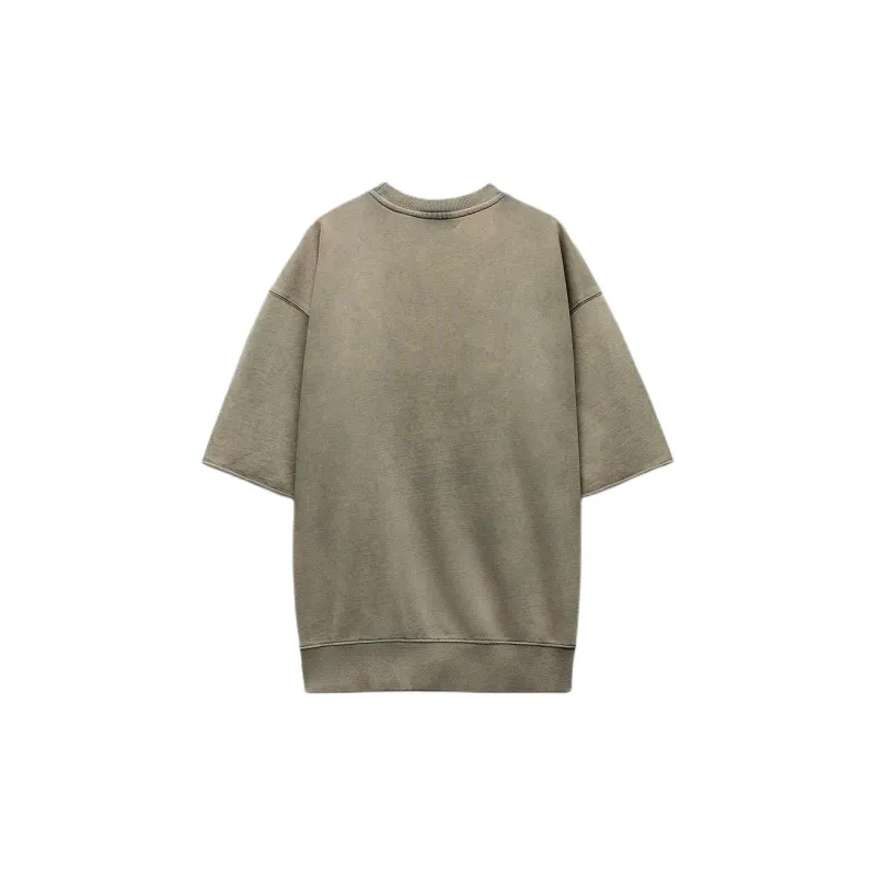 ZARA Sweatshirts Women's Khaki-1
