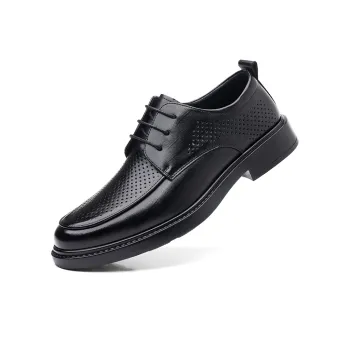 Mulinsen Dress Shoes Men Low Top Black/Tea Brown