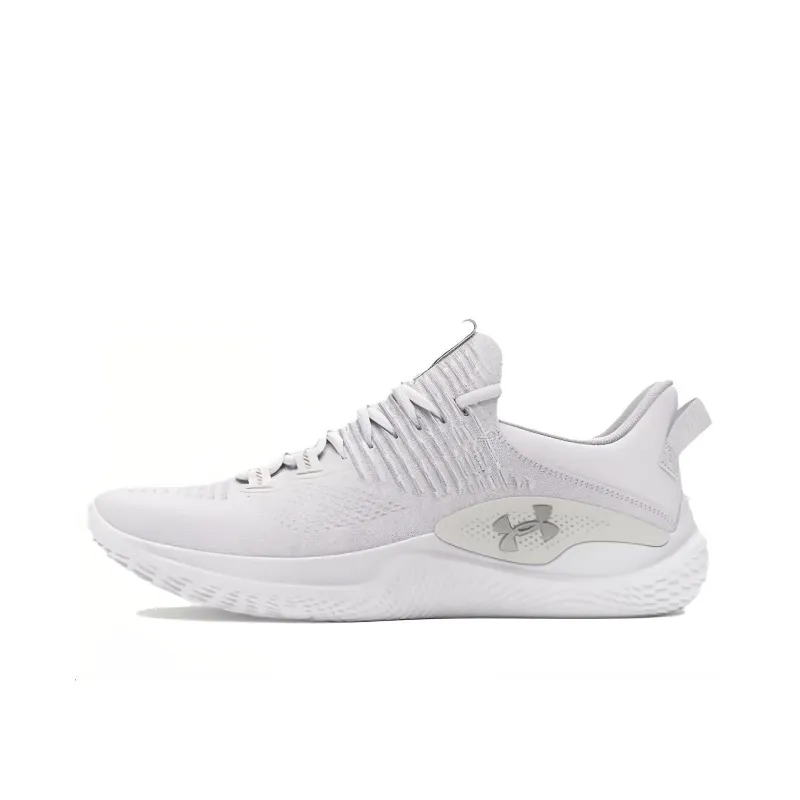 Under Armour UA Dynamic Cushioning Wear Resistant Low Top Training Shoes Men's White-0