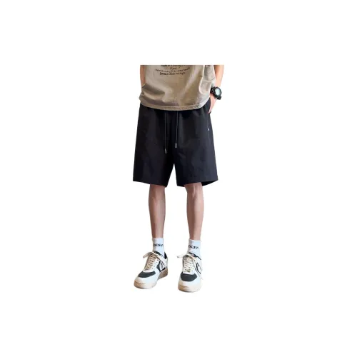 Tonlion Casual Shorts Men Black