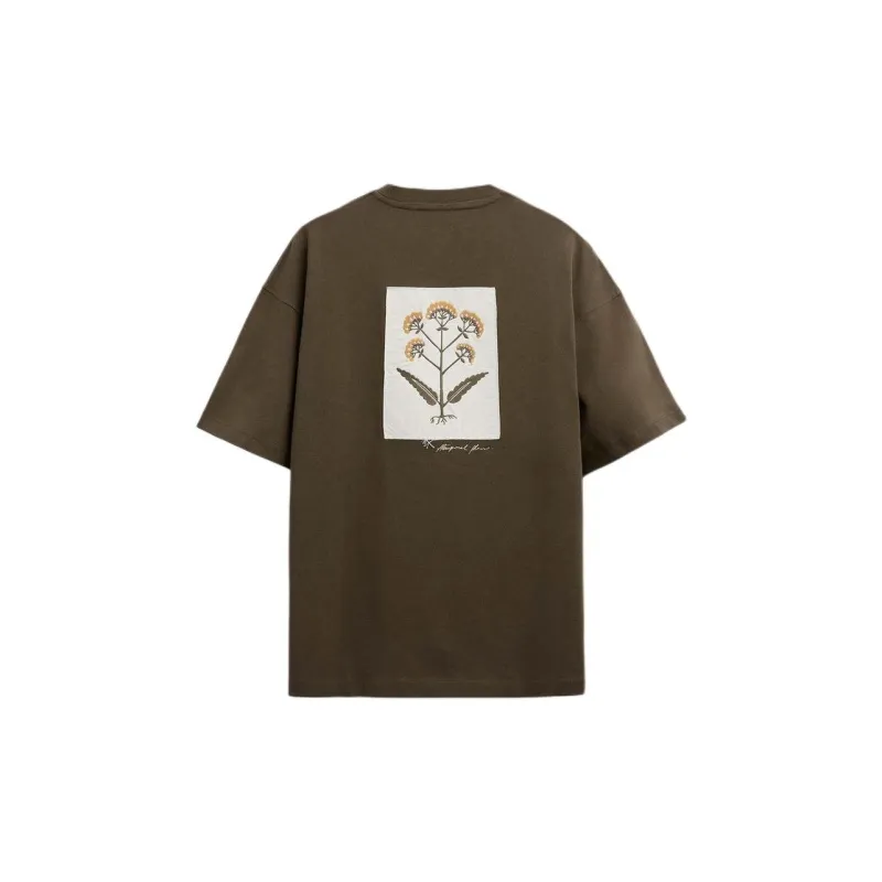 ZARA T-Shirts Men Olive Green-1