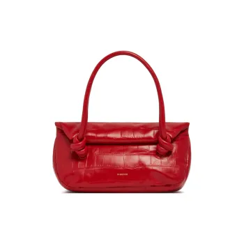 JIL SANDER Calfskin One Shoulder Handbag Trumpets Women's Red