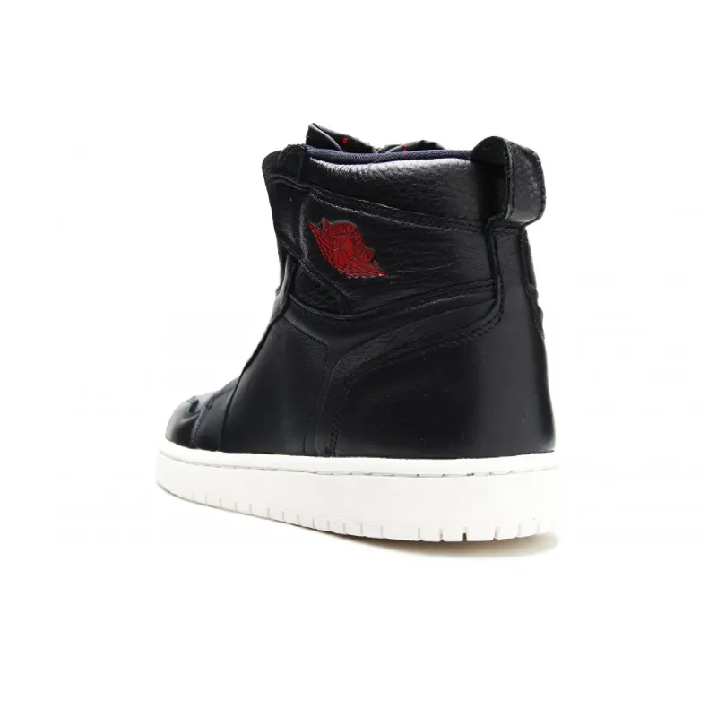 Jordan 1 Retro High Zip Black Gym Red Phantom Women's-3